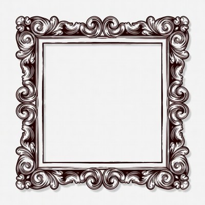 Ornate Empty Picture Frame