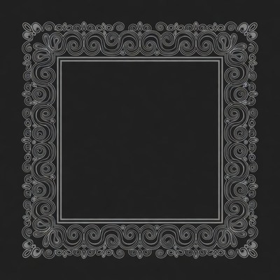 Ornate Empty Picture Frame