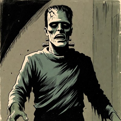 Frankenstein Monster Illustration