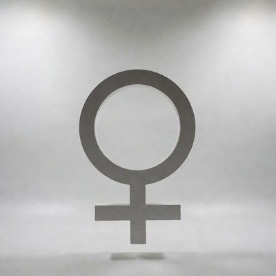 Venus Symbol on White Background