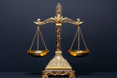 Golden Scales of Justice