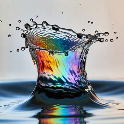 Rainbow Water Splash