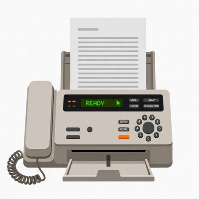 Printer with Ready Display and Paper