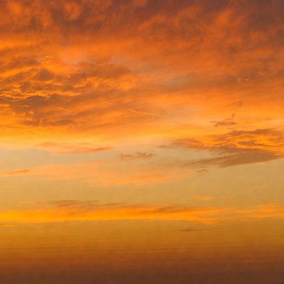 Vibrant Orange Sunset Sky