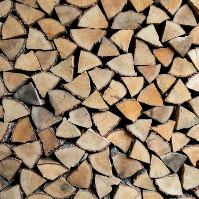 Stack of Firewood Logs