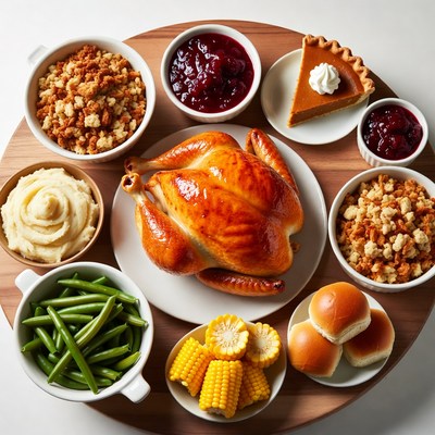 Thanksgiving Turkey Dinner Platter