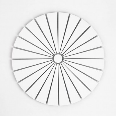 White Radial Spokes Circle