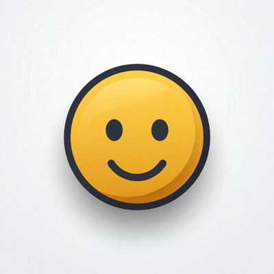 Smiling Yellow Emoji Face