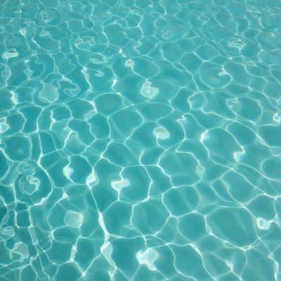 Sparkling turquoise pool water