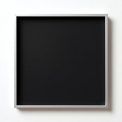 Silver Frame with Black Mat