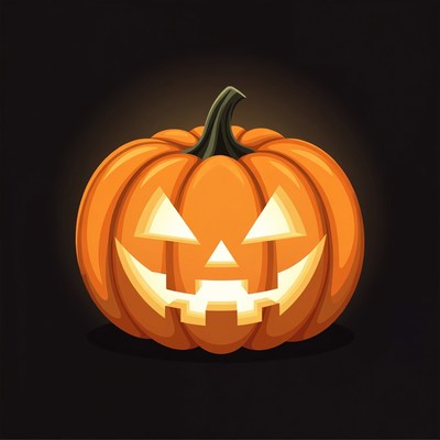 Jack-o'-lantern pumpkin illustration