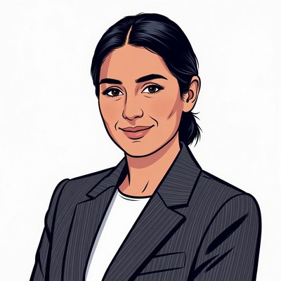 Professional woman in suit illustration