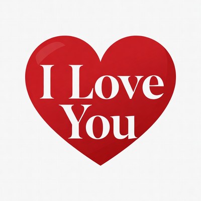 I Love You Red Heart