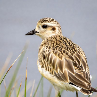 Semipalmated Plover in grass
