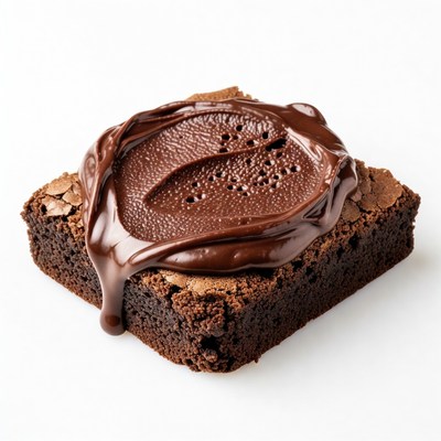 Chocolate Brownie with Ganache Topping