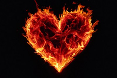 Burning Heart Flame