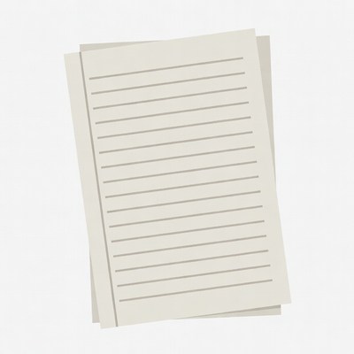 Stack of Blank Lined Paper