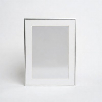 Empty Silver Picture Frame