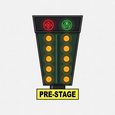 Pre-Stage Drag Racing Light