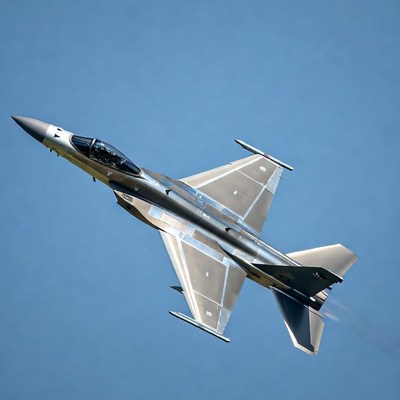 Eurofighter Typhoon jet flying