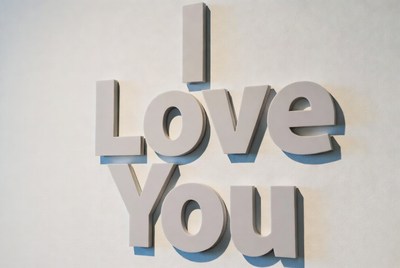 3D I Love You Letters