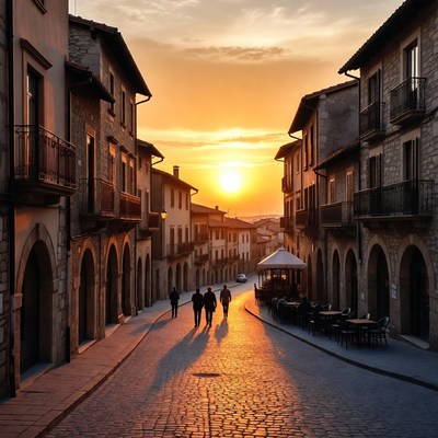 Sunset Street in European Village