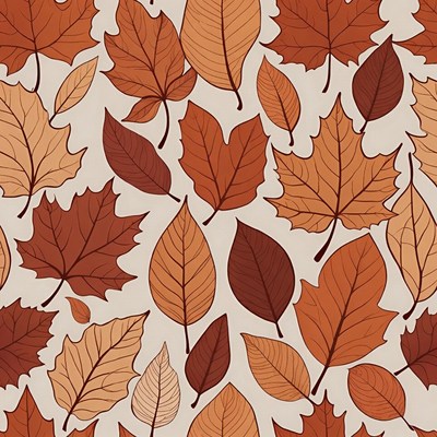 Autumn Maple Leaves Seamless Pattern