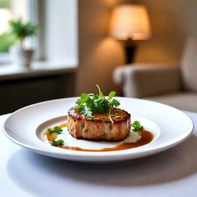 Seared Pork Tenderloin with Cilantro Sauce