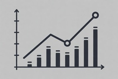 Upward Trend Line Graph