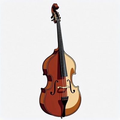 Double Bass Illustration