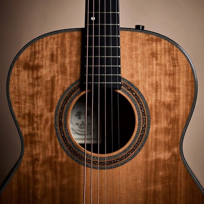 Closeup of Acoustic Guitar