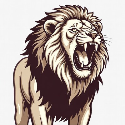 Roaring Lion Illustration