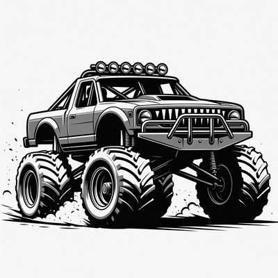Monster Truck Illustration
