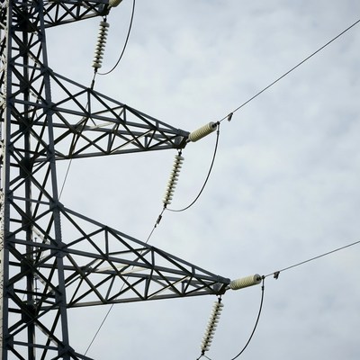 Electricity Pylon with Insulators