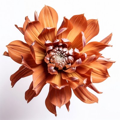 Orange Dahlia Flower