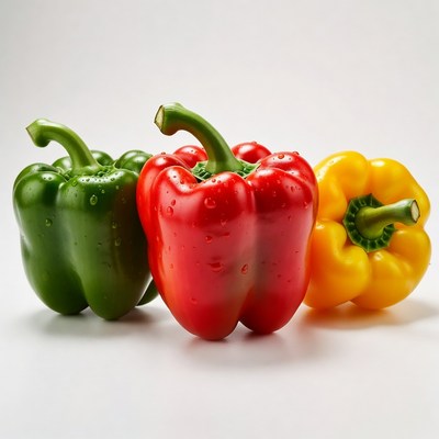 Green Red Yellow Bell Peppers