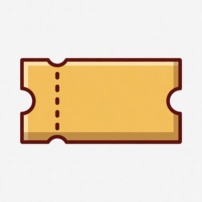 Yellow ticket clipart