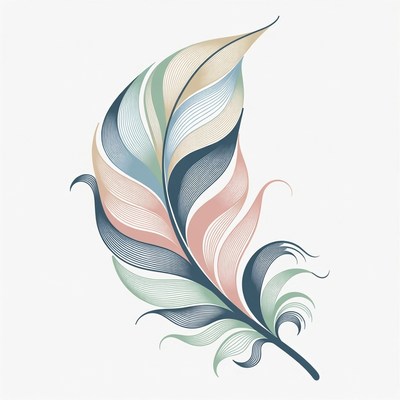 Colorful Feather Illustration