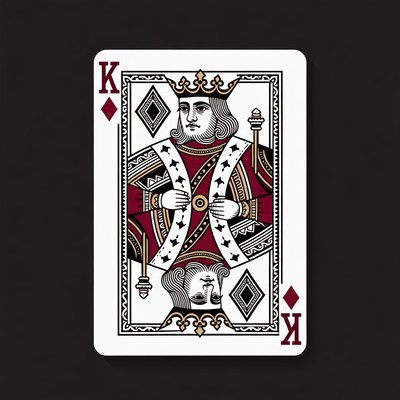 King of Diamonds Playing Card