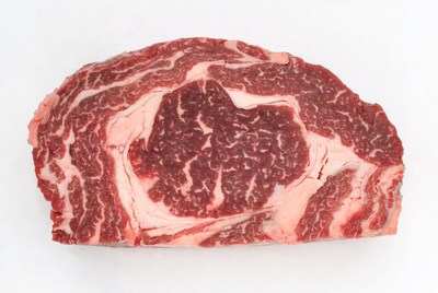 Raw ribeye steak cut