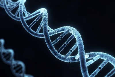 Glowing DNA Double Helix