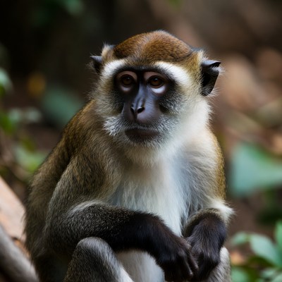 De Brazza's Monkey in Jungle