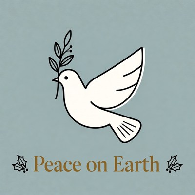 Peace on Earth Dove Illustration