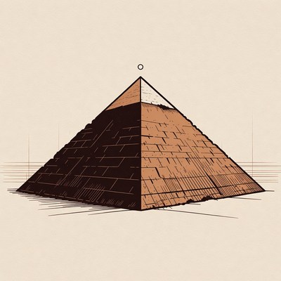 Illustrated Egyptian Pyramid