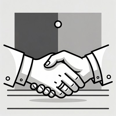Handshake illustration