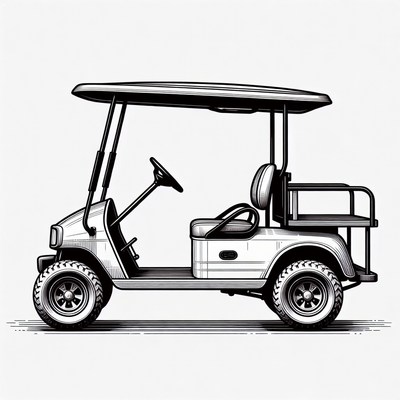 Golf Cart Illustration