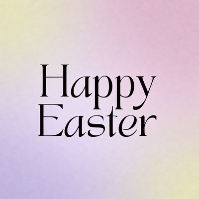 Happy Easter Text Graphic