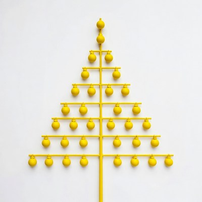 Yellow Ball Christmas Tree