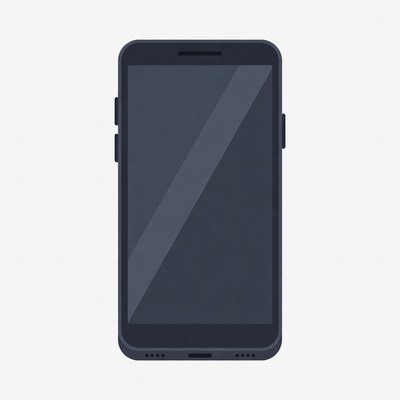 Black Smartphone Illustration