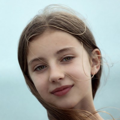 Young girl with light brown hair